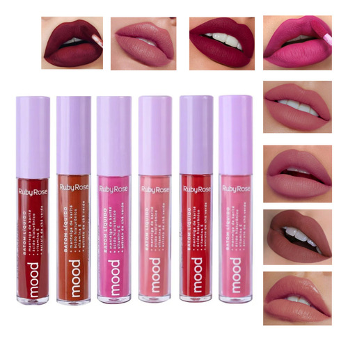 Batom Liquido Ruby Rose Mood Admiration 09 3,2ml