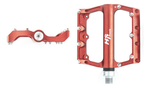 Pedales Para Bicicleta Bmx 1/2 Rojo Alnc-823 Hs