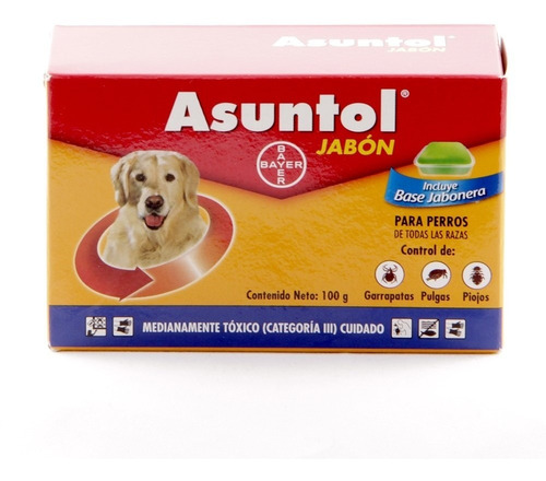 Jabón Para Perros Asuntol Anti Pulgas Y  Garrapatas 1 Un