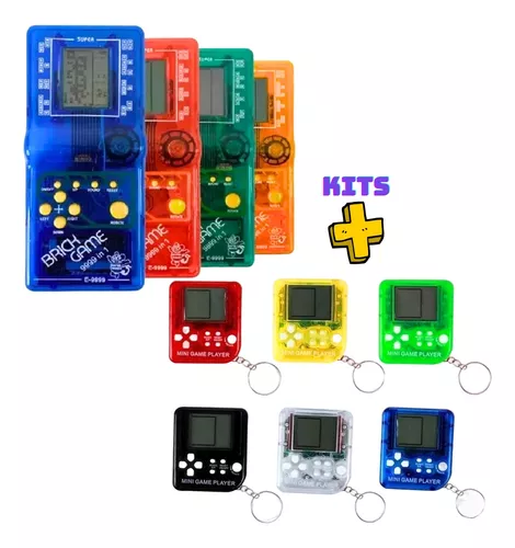 Mini Game Jogo Tetris Retro Portátil lcd 23 Jogos + 2 Pilhas Educativo Quebra  Cabeça Blocos para Crianças Adulto - lvo