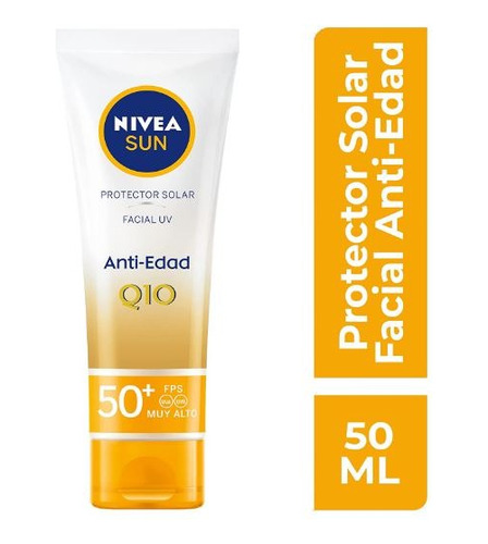 Protector Solar Facial Nivea Sun Anti Edad Q10 Fps50+ 50 Ml
