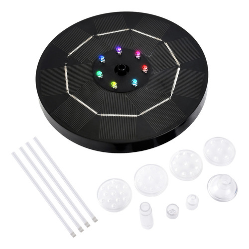Fuente Led De 3,5 W Colorida Con Agua Solar Para Estanqueab