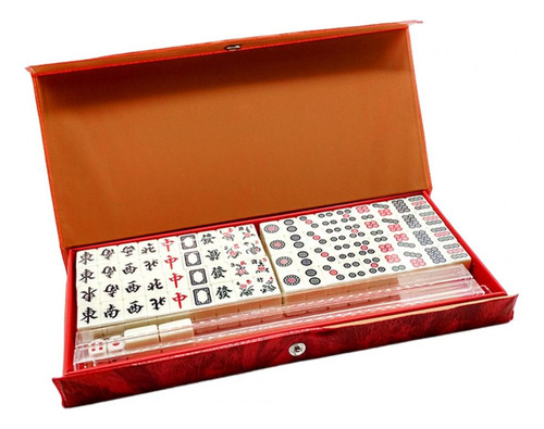 Mini Set De Mahjong Portátil Tablero De Mahjong Portátil Ak