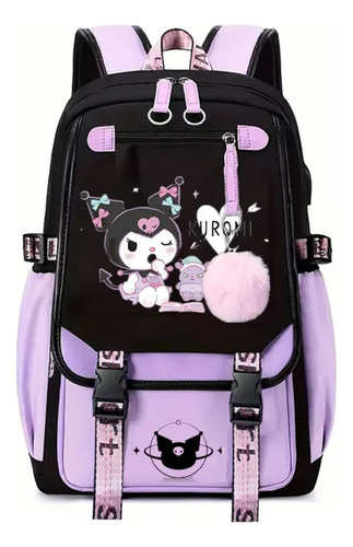 Mochila Escolar De Gran Capacidad Magic Kuromi