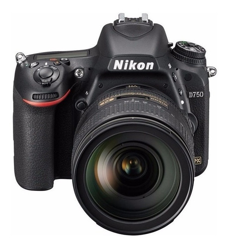 Nikon Kit D750 + lente 24-120mm VR DSLR color negro