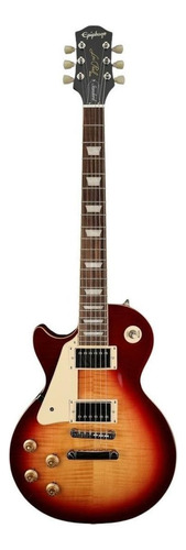 Guitarra elétrica para  canhoto Epiphone Inspired by Gibson Les Paul Standard 50s de  mogno vintage sunburst brilhante com diapasão de louro indiano