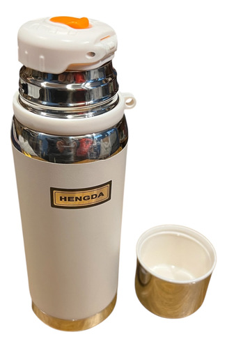 Termo Hengda 600ml Acero Inoxidable - Frio Y Calor Azul Acero