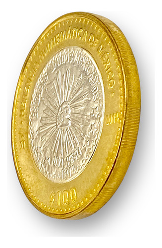 Moneda Bimetalica 100 Pesos Herencia Numismatica 2014 (Usado)