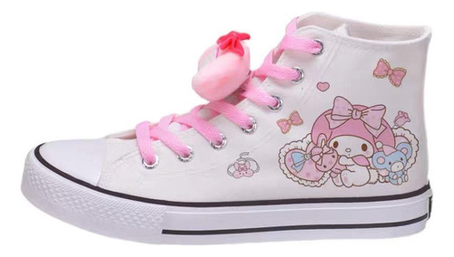 Cinnamoroll Kuromi Sanrio Zapatillas Altas De Lona