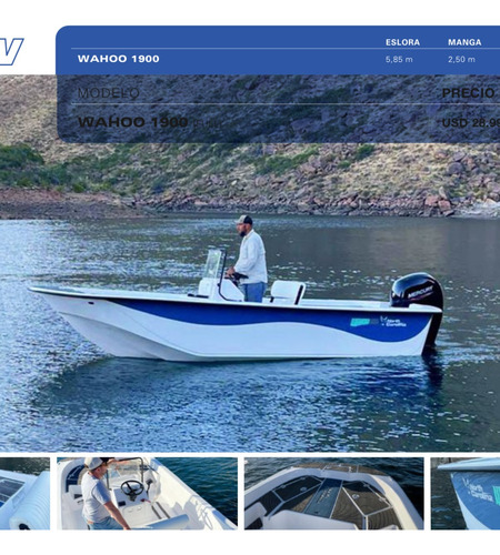 Lancha North Carolina S48 Plataformada- 17v- Wahoo-braniff
