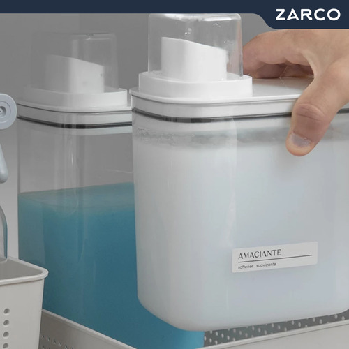 Dispenser Porta Sabão E Amaciante P/ Lavanderia Flow 1,5l Ou