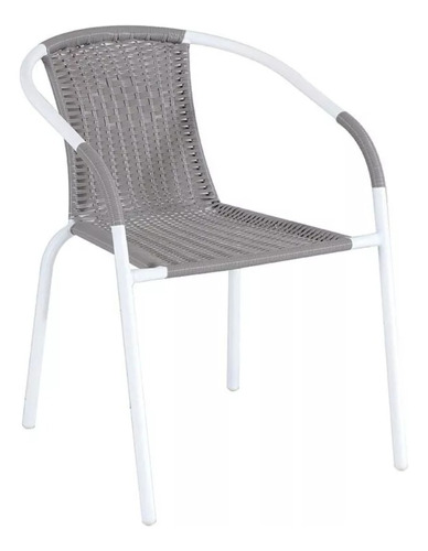 Silla Exterior Metal/ Rattan 