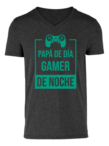 Playera Para Hombre - Día Del Padre - Cuello V - Papá Gamer