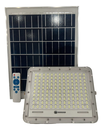 Reflector Led Solar 300w Con Panel Solar Alta Potencia