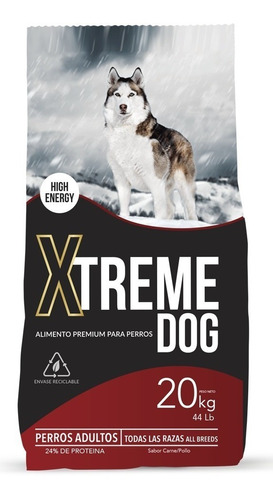 Alimento Premium Perro Todas Razas Carne Pollo Xtreme 20 Kg