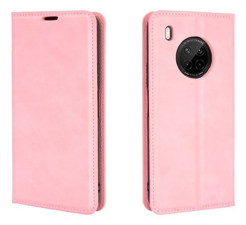 Funda Case Para Huawei Y9a Flip Cover Rosa Antishock