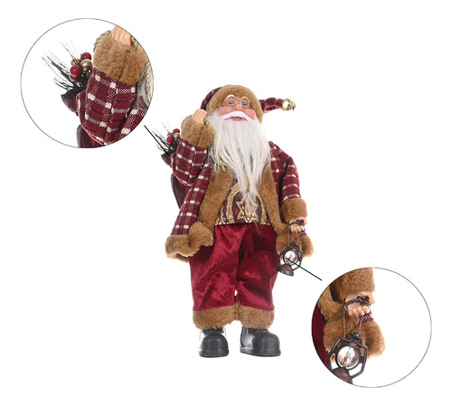 Delux Papá Noel Papá Noel De Pie Lampara De Aceite