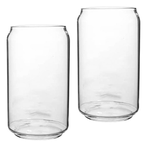 Vaso De Vidrio Para Cerveza, 2 Unidades, Con Forma De Lata,