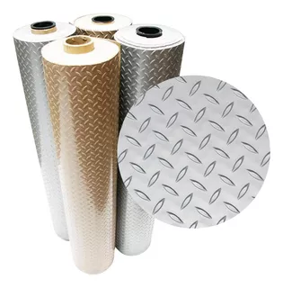 Diamond Plate Metálico Pvc Suelos