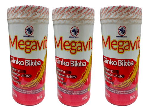 3 Megavit Ginko Biloba 900g - g a $32