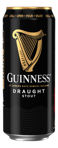 Guinness Draught Stout Nitrogenada Lata Cerveza 440 Ml