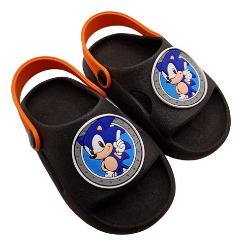 Chinelo Infantil Nuvem Com Correia - Sonic