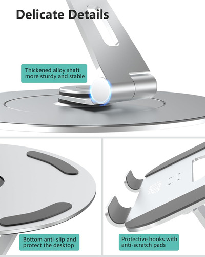 Soporte Ajustable Para Computadora Portátil Con Base Girator