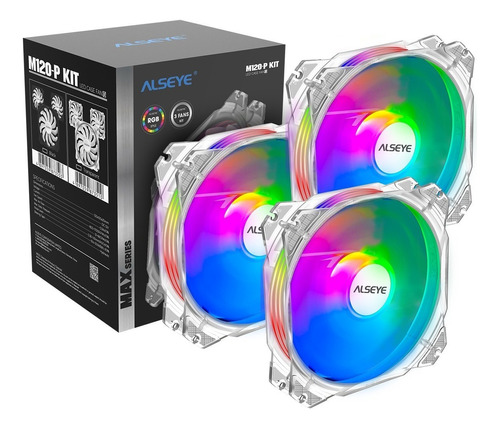 Pack 3 Ventiladores Argb Max120pw Asus Gigabyte Msi | Alseye Led Multicolor