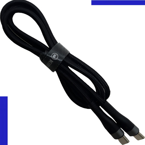 Cabo Fast Usb C Tipo C 60w Kimaster Reforçado 1m Preto 3a