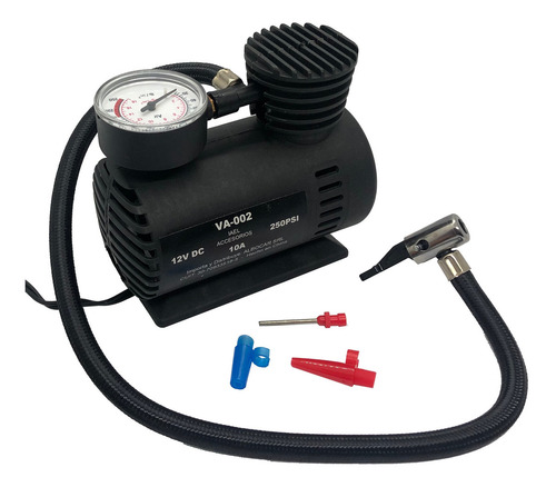 Imagen 4 de 11 de Compresor de aire mini a batería portátil Iael VA-002 12V negro