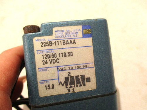 New Mac 225b-111baaa Solenoid Valve 24v 24vdc Coil Ccg