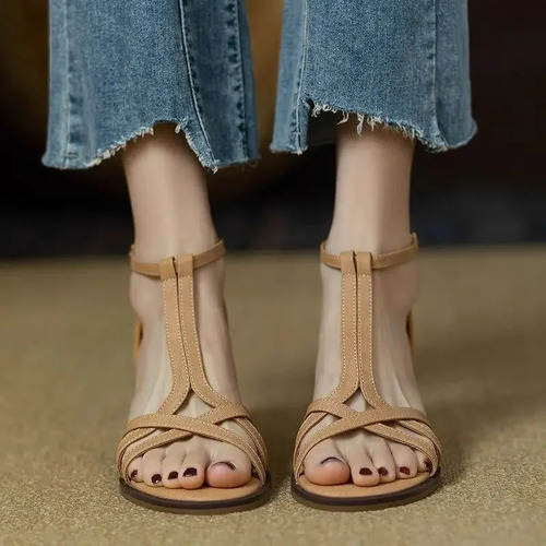 Sandalias Romanas, Zapatos De Verano De Tacones Altos Para M