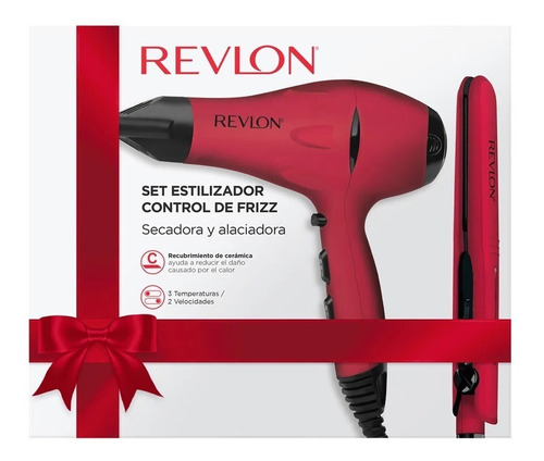 Imagen 2 de 2 de Kit Revlon Red Secador + Planchita Profesional Essentials