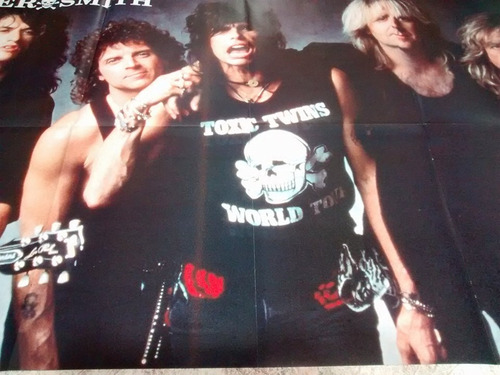 Aerosmith Póster Gigante. Made In Spain. Imperdible!!!