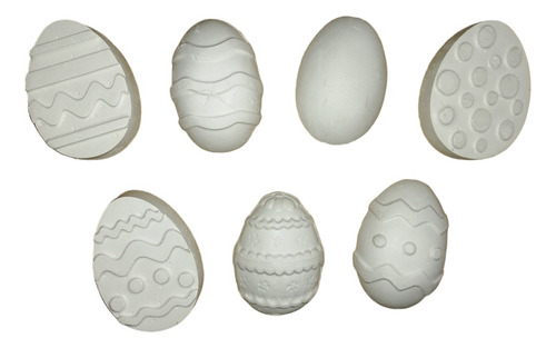 50 Figuras De Yeso Huevitos Huevos Pascua De Yeso