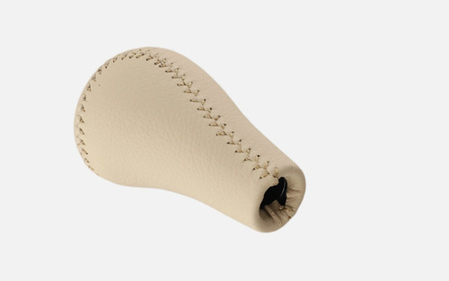 Pomo Palanca Cambio Cuero Beige Camel Toyota Hilux Sw4 5 Vel