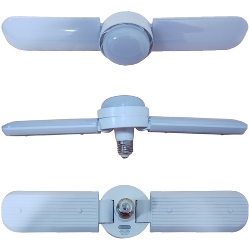 Foco Led Diseño Plegable 2 Aspas Potencia 28w Luz Fria
