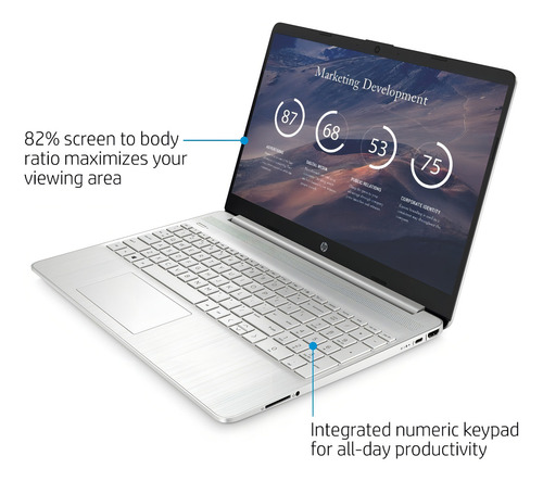 Notebook 15-ef2127wm 15.6" silver 256GB SSD - AMD Ryzen 5 - Excelente (Reacondicionado)