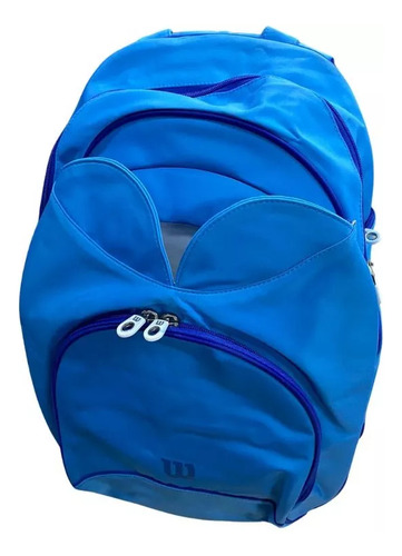 Mochila Wilson Tenis O Padel Porta Raquetas Raquetero Color Azul