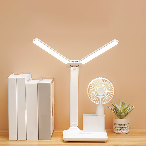 Lámpara De Mesa De Escritorio Con Doble Iluminación Led