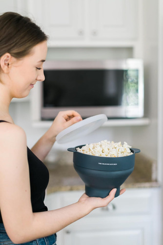 The Silicone Kitchen Cuenco Plegable Para Hacer Palomitas De