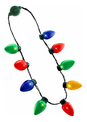 Luz Led Up Christmas Foco Collar Party Favors, Plástico, R