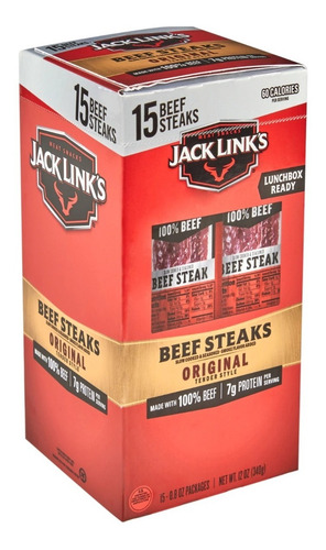 Carne Seca Jack Links Tender Bites Original Beef Steak 340gr