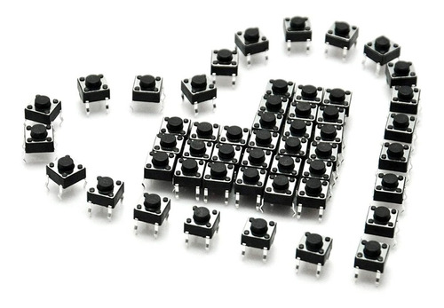 Push Button Boton Pulsador Tact Switch 12x12x7mm Arduino X10