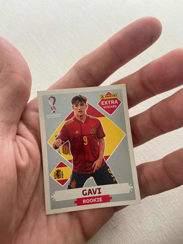 Gavi Rookie Extra Sticker Panini Prata Silver Rara