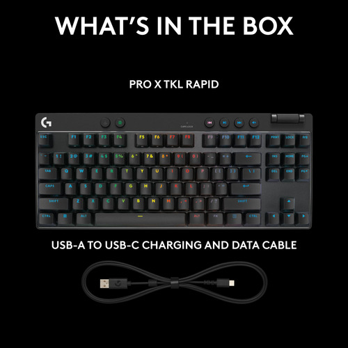 Teclado Para Juegos Logitech G Pro X Tkl Rapid Tenkeyless Bl