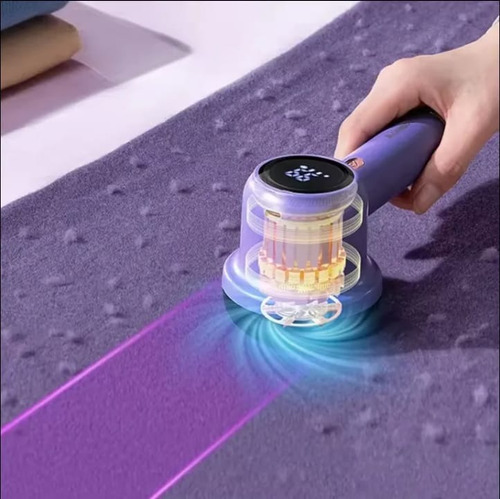Removedor Y Quita Pelusa Recargable Violeta