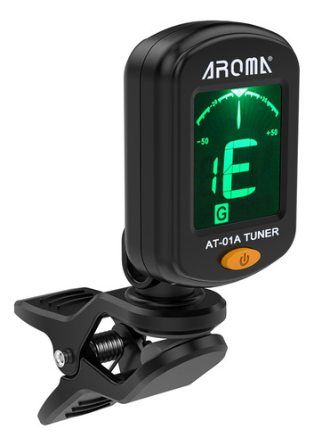 Afinador De Violín Aroma Lcd Tuner At-01a Para Guitarra Crom