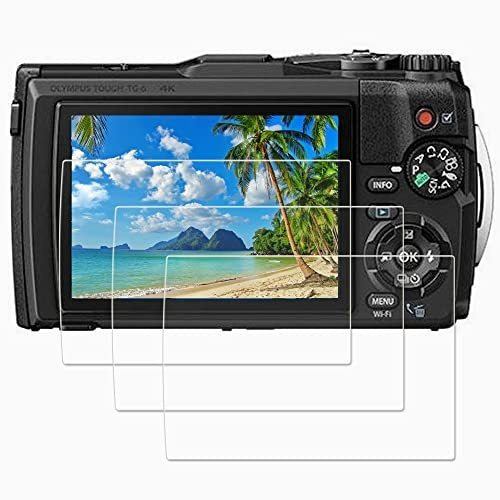 Tg 6 Protector Pantalla Para Camara Olympus Tough 5 Agua