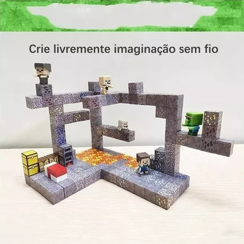 Mox . Juego De Bloques Magnéticos De Construcción Minecraft
